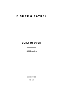 Bruksanvisning Fisher and Paykel OB90S9MEX3 Ugn