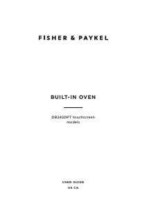 Bruksanvisning Fisher and Paykel OB24SDPTDX1 Ugn
