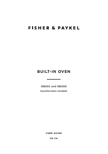 Bruksanvisning Fisher and Paykel OB30SDPTB1 Ugn
