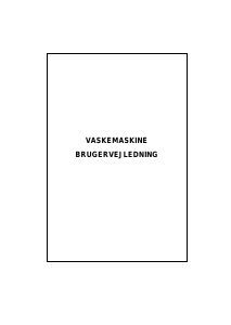 Brugsanvisning Vestfrost ZWM 1400 Vaskemaskine