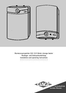 Bruksanvisning Clage S 10 Varmvattenberedare
