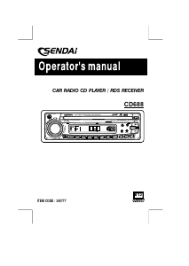 Handleiding Sendai CD688 Autoradio