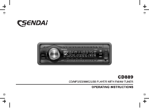 Handleiding Sendai CD889 Autoradio