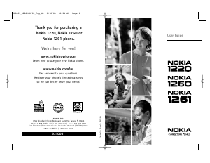 Handleiding Nokia 1260 Mobiele telefoon