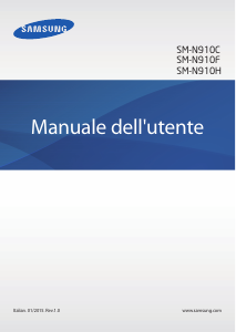 Manuale Samsung SM-N910C Galaxy Note 4 Telefono cellulare
