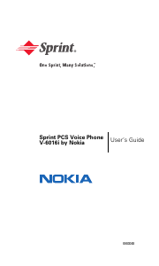 Handleiding Nokia 6016i (Sprint) Mobiele telefoon