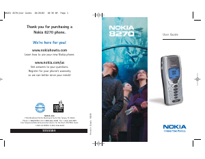 Handleiding Nokia 8270 Mobiele telefoon