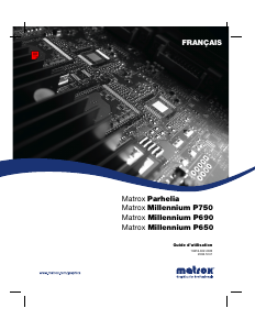 Mode d’emploi Matrox Millennium P750 Carte graphique