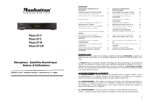 Mode d’emploi Manhattan Plaza XT-C Récepteur numérique