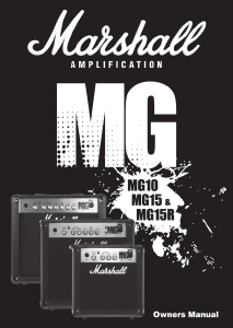 Manual de uso Marshall MG10 Amplificador de guitarra
