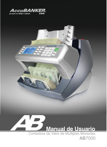Manual de uso AccuBANKER AB7000 Contadora de billetes