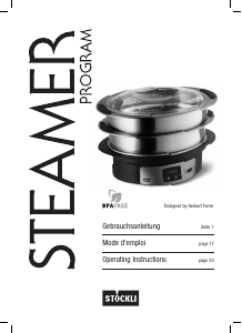 Mode d’emploi Stöckli Steamer Program Cuiseur vapeur