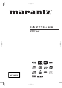 Mode d’emploi Denon DV4001 Lecteur DVD
