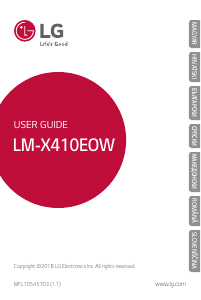 Használati útmutató LG LM-X410EOW Mobiltelefon