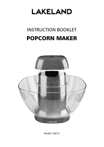 Manual Lakeland 62812 Popcorn Machine