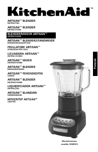 Mode d’emploi KitchenAid 5KSB555EER Artisan Blender