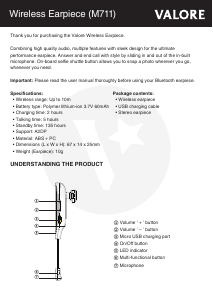 Handleiding Valore M711 Headset