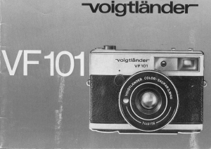 Mode d’emploi Voigtländer VF 101 Camera