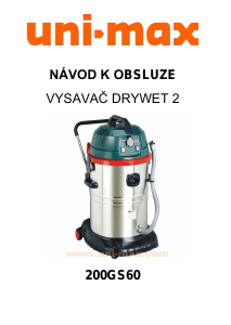 Manuál Uni-Max 200GS60 Vysavač