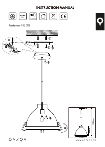 Instrukcja Qazqa 89752 Anteros Lampa