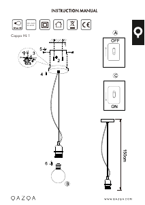 Bedienungsanleitung Qazqa 89824 Cappo 1 Leuchte