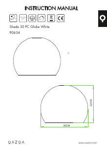 Bruksanvisning Qazqa 90634-89824 Globe Lampe