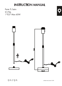 Bruksanvisning Qazqa 93228 Parte Lampe