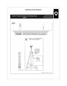 Bruksanvisning Qazqa 96520 Cortin Lampe