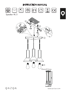 Bruksanvisning Qazqa 96606 Speaker Lampa