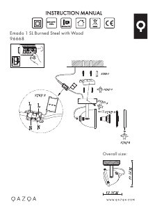 Instrukcja Qazqa 96668 Emado Lampa