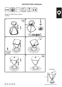 Bruksanvisning Qazqa 96782 Platar Lampe