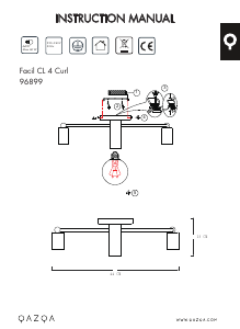 Manual de uso Qazqa 96899 Facil Lámpara