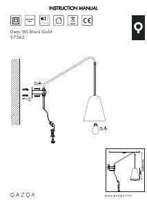 Bruksanvisning Qazqa 97362 Demi Lampa