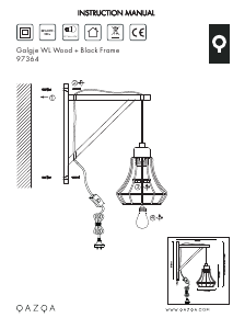 Bruksanvisning Qazqa 97364 Galgje Lampe