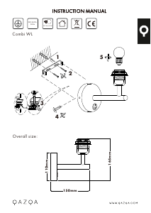 Bruksanvisning Qazqa 97568 Combi Lampe