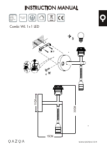 Bruksanvisning Qazqa 97569 Combi Lampe