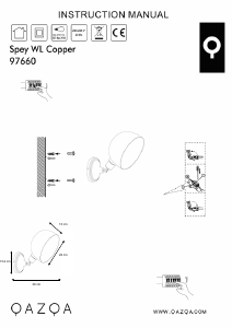 Bruksanvisning Qazqa 97660 Spey Lampe