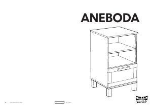 Bruksanvisning IKEA ANEBODA Sängbord