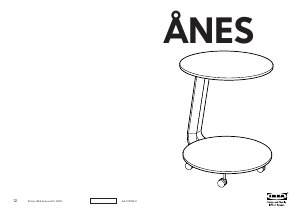 Használati útmutató IKEA ANES Éjjeliszekrény