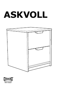 Εγχειρίδιο IKEA ASKVOLL Κομοδίνο