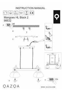 Manual Qazqa 98832 Mangoes Lampă