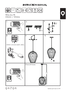Instrukcja Qazqa 99055 Wire Ario Lampa