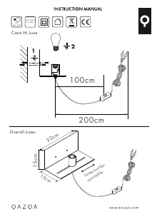 Instrukcja Qazqa 99067 Muro Lampa
