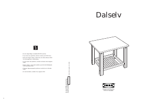 Návod IKEA DALSELV Nočný stolík