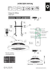 Bruksanvisning Qazqa 102127 Clima Lampa