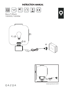 Manual Qazqa 102204 Qara Lamp