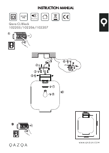 Manuale Qazqa 102205 Qara Lampada