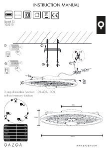 Instrukcja Qazqa 102210 Spaak Lampa