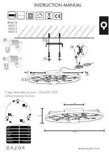 Instrukcja Qazqa 102211 Bota Lampa