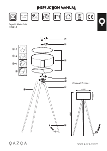 Instrukcja Qazqa 102214 Tripe Lampa